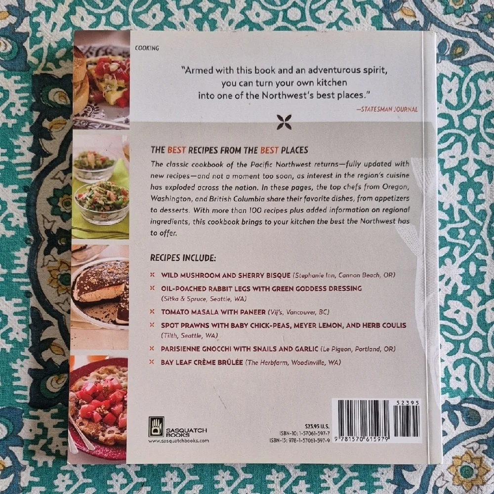 Best Places Northwest Cookbook (softcover book)